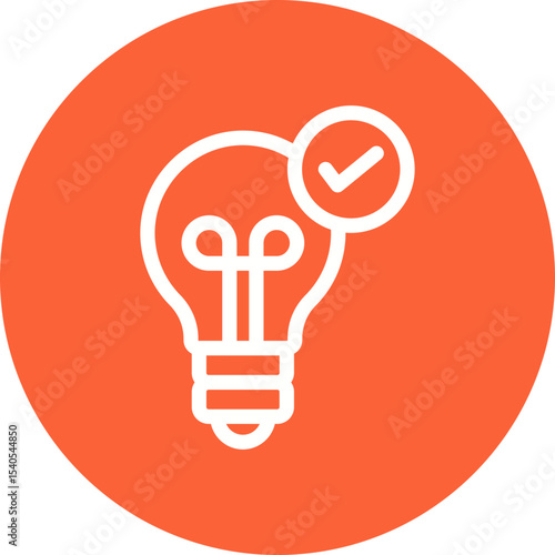 Bulb single icon vector illustration