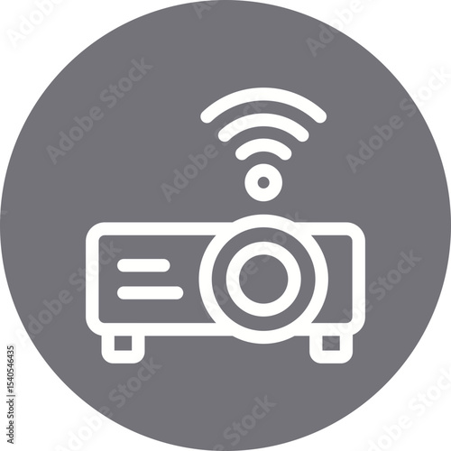 Projector single icon vector illustration
