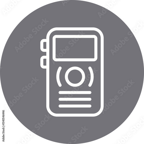 Radio single icon vector illustration