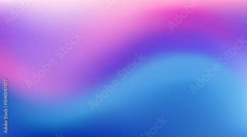 Bright curved winter gradient mesh in pastel blue, lavender, and violet tones. Vector Smooth liquid texture with blurry effect. Cool aquatic flow for modern design, web, presentation, posters