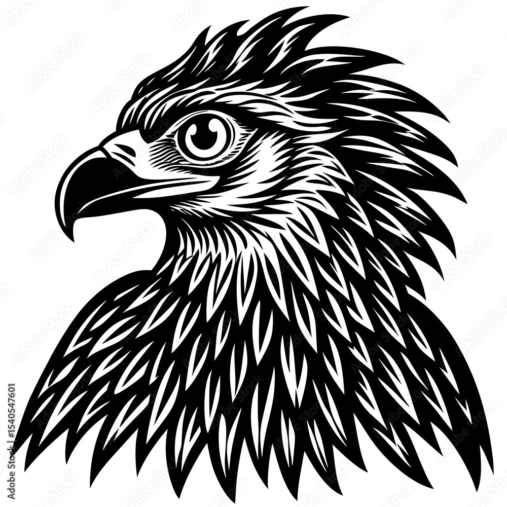 Obraz premium eagle head vector