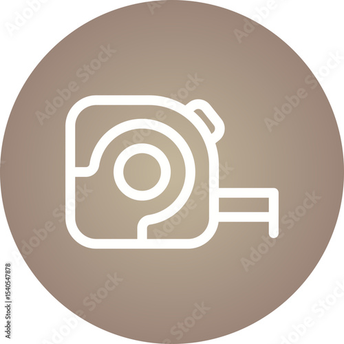 Measuring tape single icon vector illustration