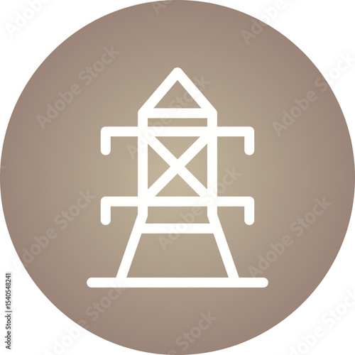 Power grid single icon vector illustration