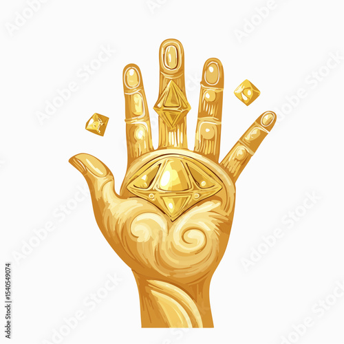 Vector Image: The Midas Touch Turning Everything to Gold 9