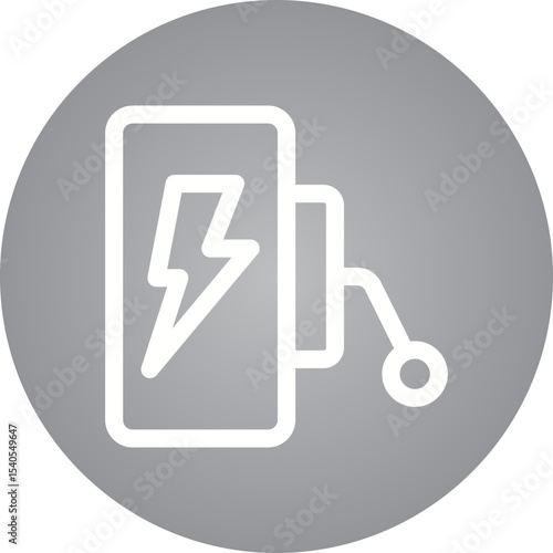 Power single icon vector illustration