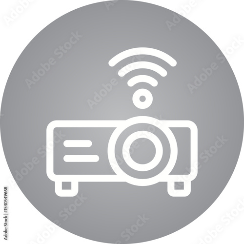 Projector single icon vector illustration