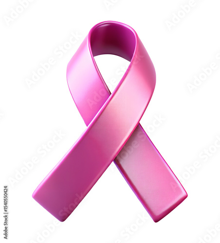 3d render illustration of isolated transparent cancer ribbon icon