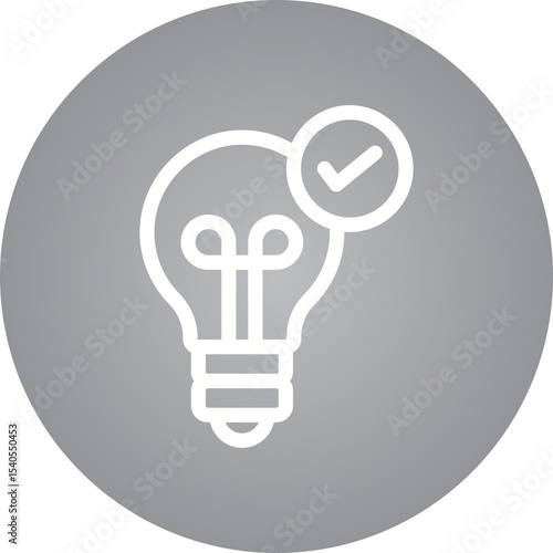 Bulb single icon vector illustration
