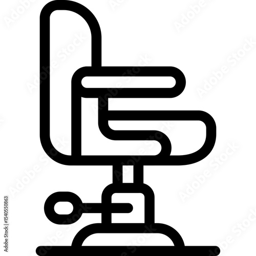 Chairs single icon vector illustration