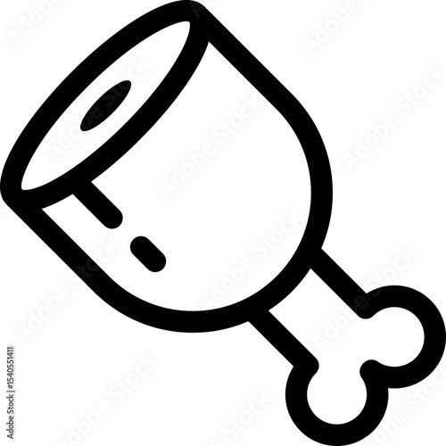 Meat single icon vector illustration
