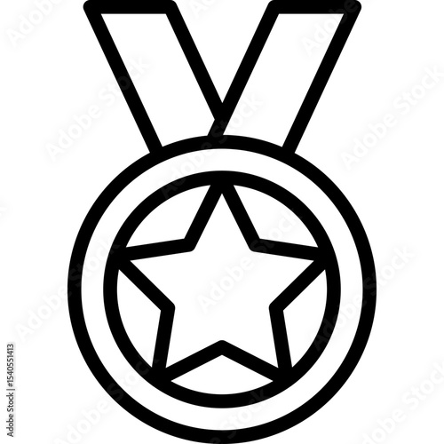 Medal single icon vector illustration
