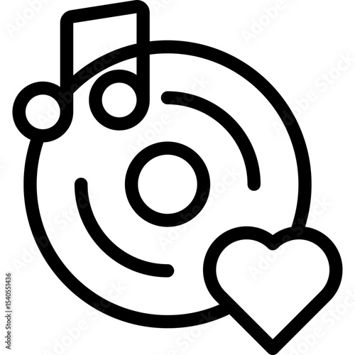 Music single icon vector illustration