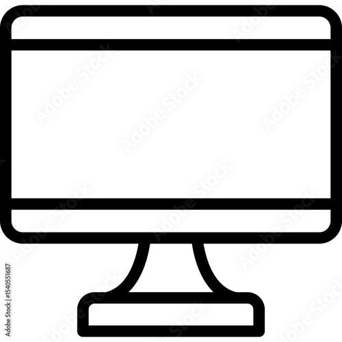 Screen single icon vector illustration