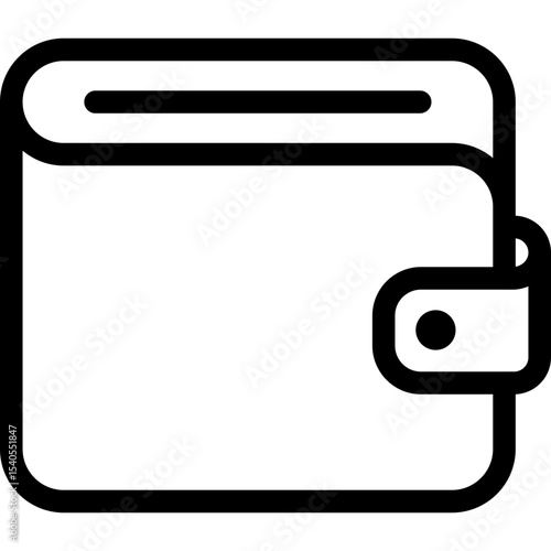 Wallet single icon vector illustration