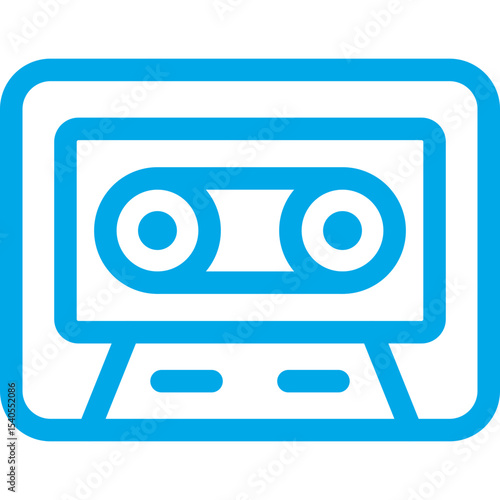 Cassete single icon vector illustration