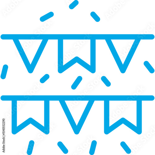 Garlands single icon vector illustration
