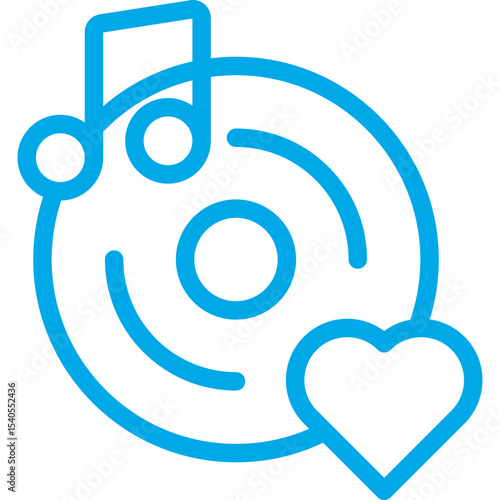 Music single icon vector illustration