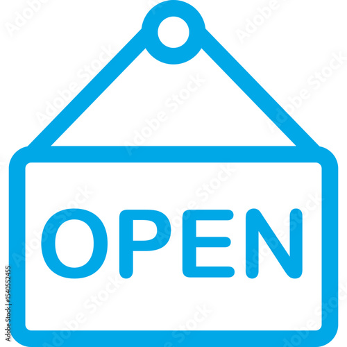 Open single icon vector illustration