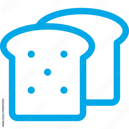 Bread single icon vector illustration
