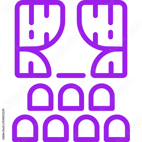 Cinema single icon vector illustration