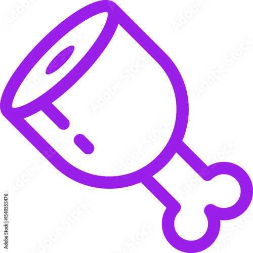 Meat single icon vector illustration