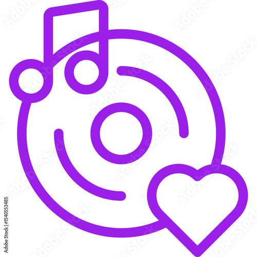 Music single icon vector illustration