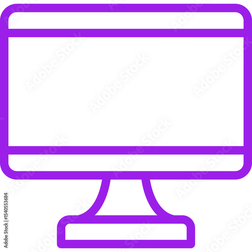 Screen single icon vector illustration