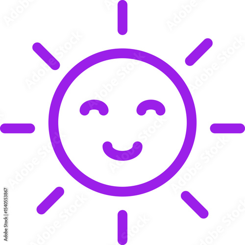 Sun single icon vector illustration