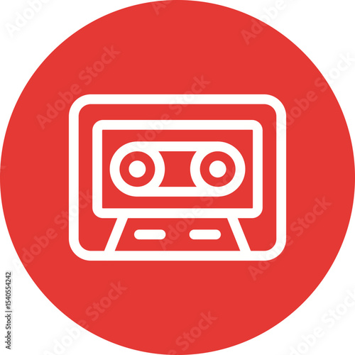 Cassete single icon vector illustration