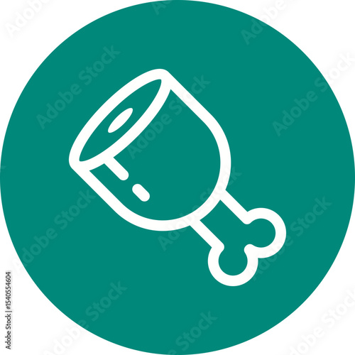 Meat single icon vector illustration
