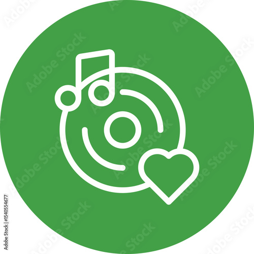 Music single icon vector illustration