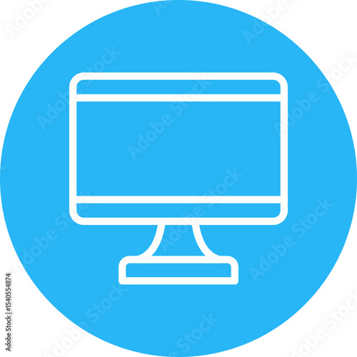 Screen single icon vector illustration