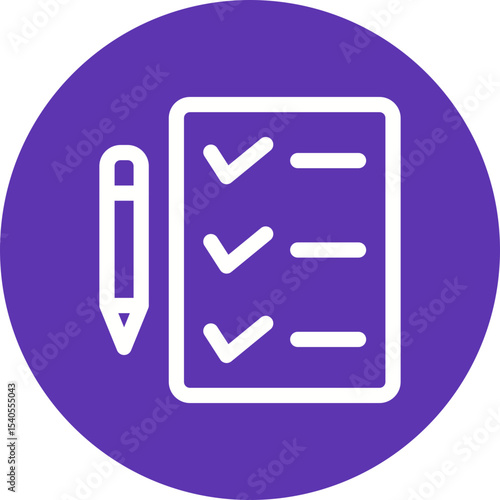 Todo list single icon vector illustration