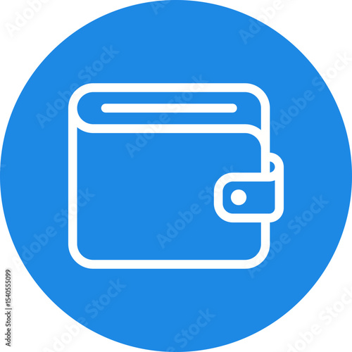 Wallet single icon vector illustration