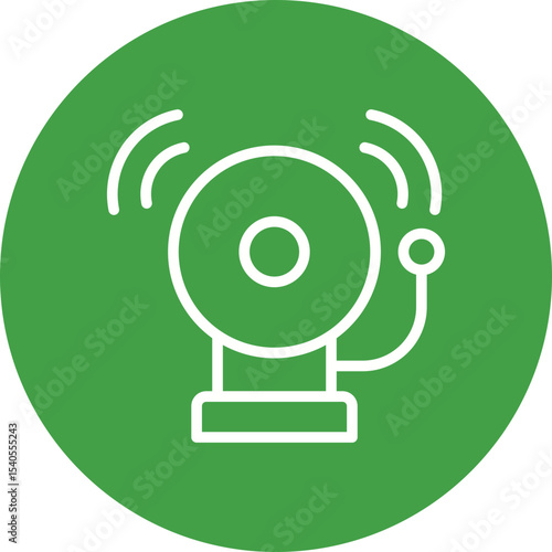 Bell single icon vector illustration