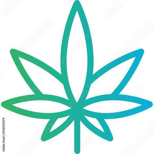 Marijuanna single icon vector illustration