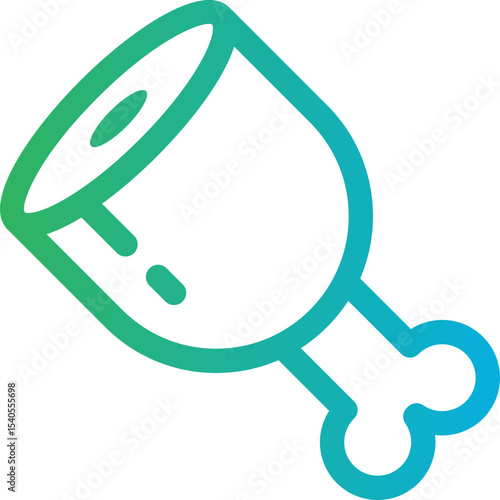 Meat single icon vector illustration