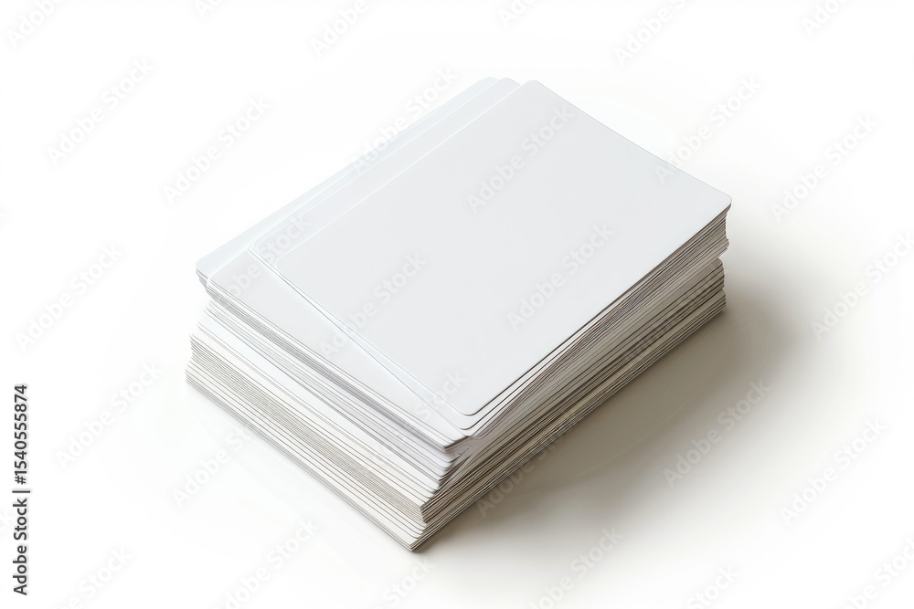 Ultra Quality Image of Stack Business Cards Isolated on White Background Ultra Quality Image of Stack Business Cards Isolated on White Background