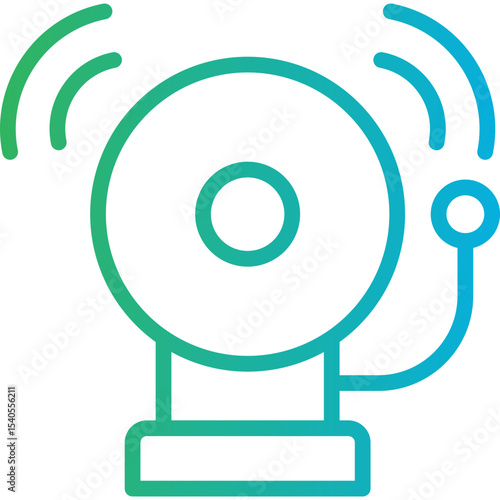Bell single icon vector illustration