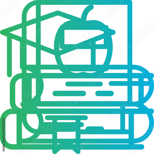 Books single icon vector illustration