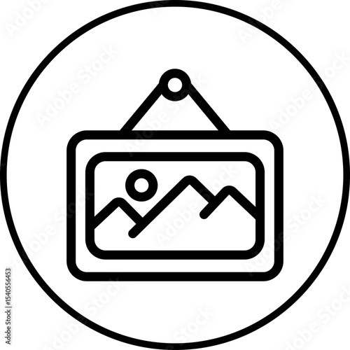 Gallery single icon vector illustration