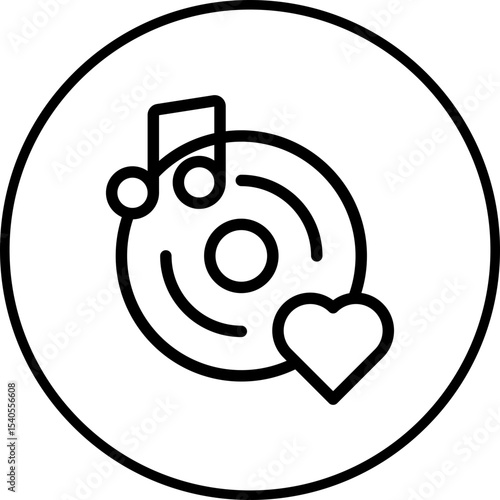 Music single icon vector illustration