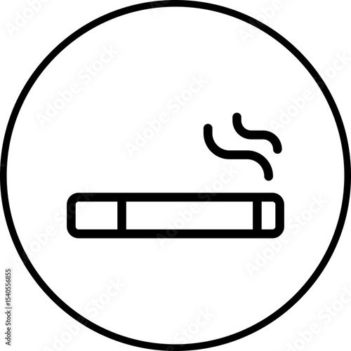 Smoke single icon vector illustration