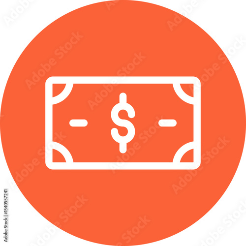 Cash single icon vector illustration