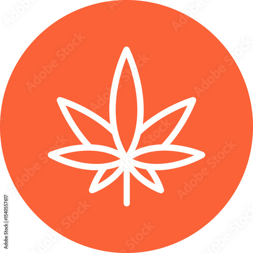 Marijuanna single icon vector illustration