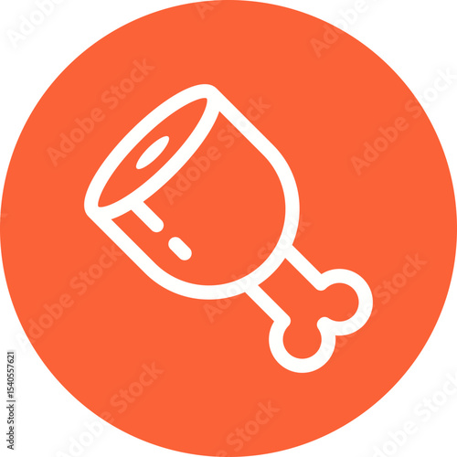 Meat single icon vector illustration