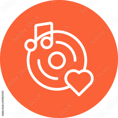 Music single icon vector illustration