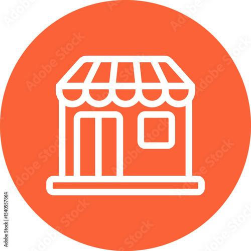 Shop single icon vector illustration