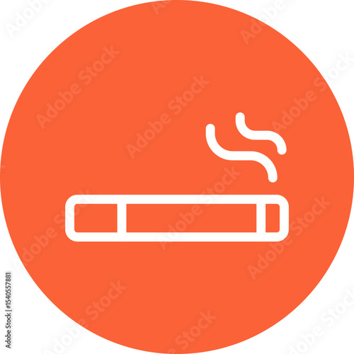Smoke single icon vector illustration