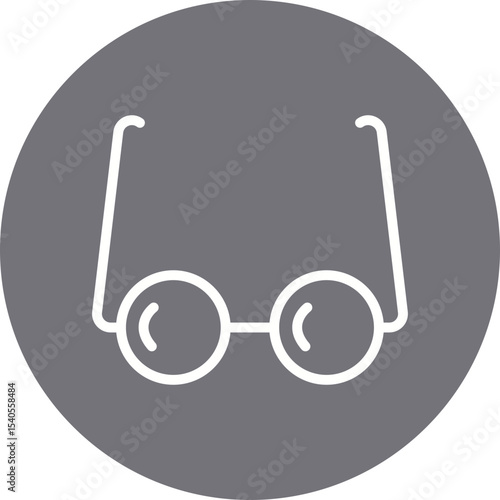 Glasses single icon vector illustration